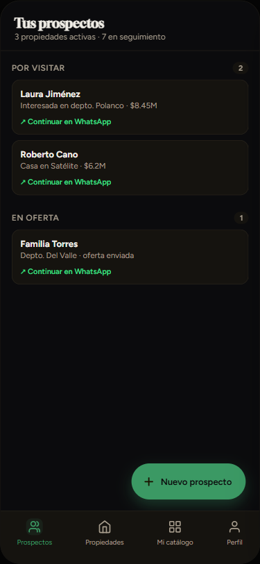 Pantalla de bienvenida de CierraYa